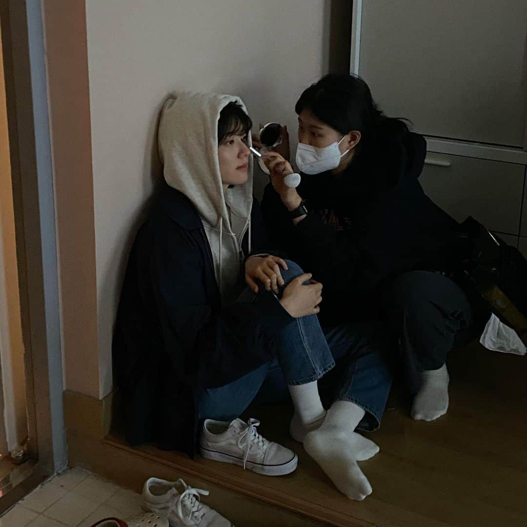 ナム・ジヒョンのインスタグラム：「이은서 아니고 그냥 나🫠 #하이쿠키  @uplus_mobiletv」