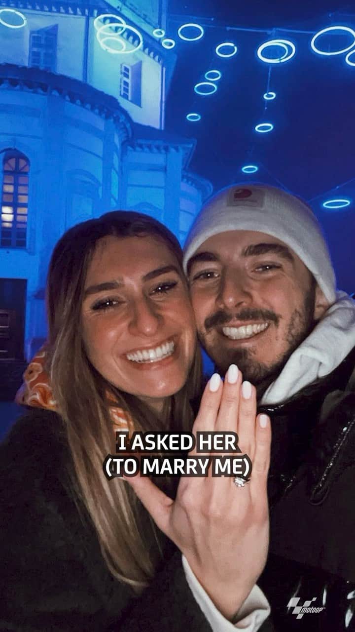 MotoGPのインスタグラム：「The 2022 World title, the proposal, a furry friend and always Forza Juve! 🏆 💍 🐕 ⚽ Let’s remember some professional and personal moments very very special thanks to IG! 📲  #MotoGP #Motorsport #Motorcycle #Racing #FB1 #PeccoBagnaia」