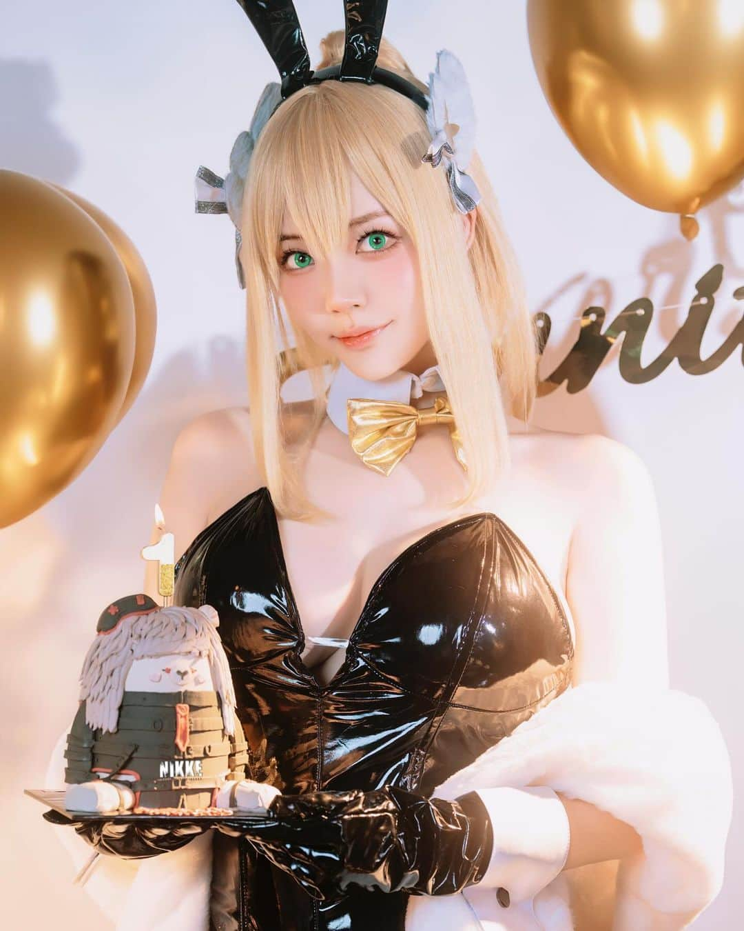 YingTzeさんのインスタグラム写真 - (YingTzeInstagram)「“ I prepared this outfit just for you ! Pretty sexy , don’t you think ? “ 🐰💖  Happy 1st Anniversary, my dearest Goddess of Victory, Nikke! 🎂🥳 From jaw-dropping updates to heart-pounding events, Nikke has never failed to amaze us. 🌟✨ Here’s to more fantastic Nikke Waifu designs, thrilling events, and endless joy in the coming years!  Now, I want to spread the Nikke love even further! 💌 Summoning three fabulous friends who I know adore Nikke just as much as I do – @rynna.0809 @nessarose_coser @michoteh  Let’s see your amazing 1st Anniversary Celebrations for Nikke! 🎊💕  #NIKKEMYSG #NIKKE1stAnniversary」11月21日 10時20分 - yingtze