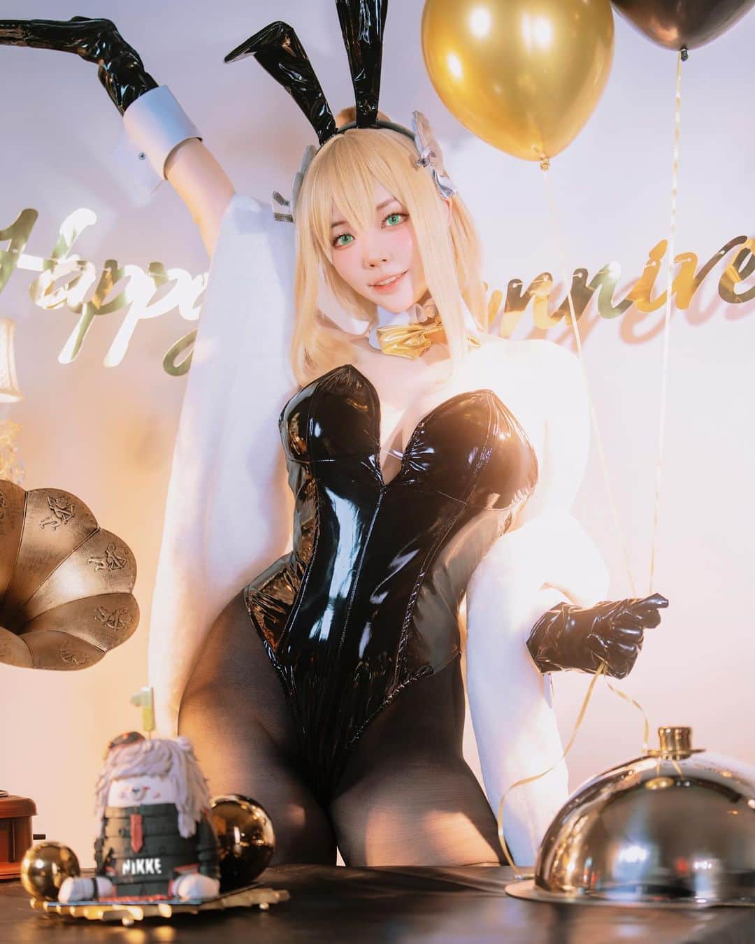 YingTzeさんのインスタグラム写真 - (YingTzeInstagram)「“ I prepared this outfit just for you ! Pretty sexy , don’t you think ? “ 🐰💖  Happy 1st Anniversary, my dearest Goddess of Victory, Nikke! 🎂🥳 From jaw-dropping updates to heart-pounding events, Nikke has never failed to amaze us. 🌟✨ Here’s to more fantastic Nikke Waifu designs, thrilling events, and endless joy in the coming years!  Now, I want to spread the Nikke love even further! 💌 Summoning three fabulous friends who I know adore Nikke just as much as I do – @rynna.0809 @nessarose_coser @michoteh  Let’s see your amazing 1st Anniversary Celebrations for Nikke! 🎊💕  #NIKKEMYSG #NIKKE1stAnniversary」11月21日 10時20分 - yingtze