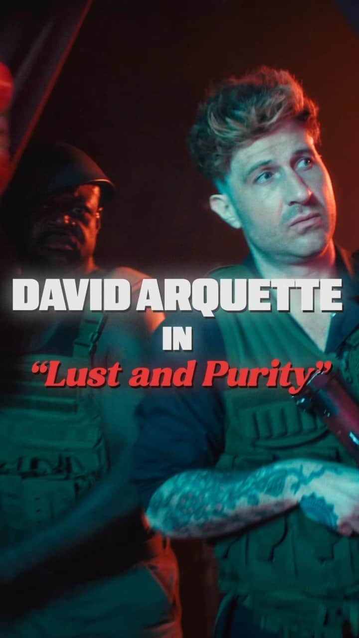 デヴィッド・アークエットのインスタグラム：「Thank you again to the legendary @davidarquette for joining GXTP on our latest adventure. “Lust & Purity” music video is out! 😈🔫🧻 (Link In Bio)」