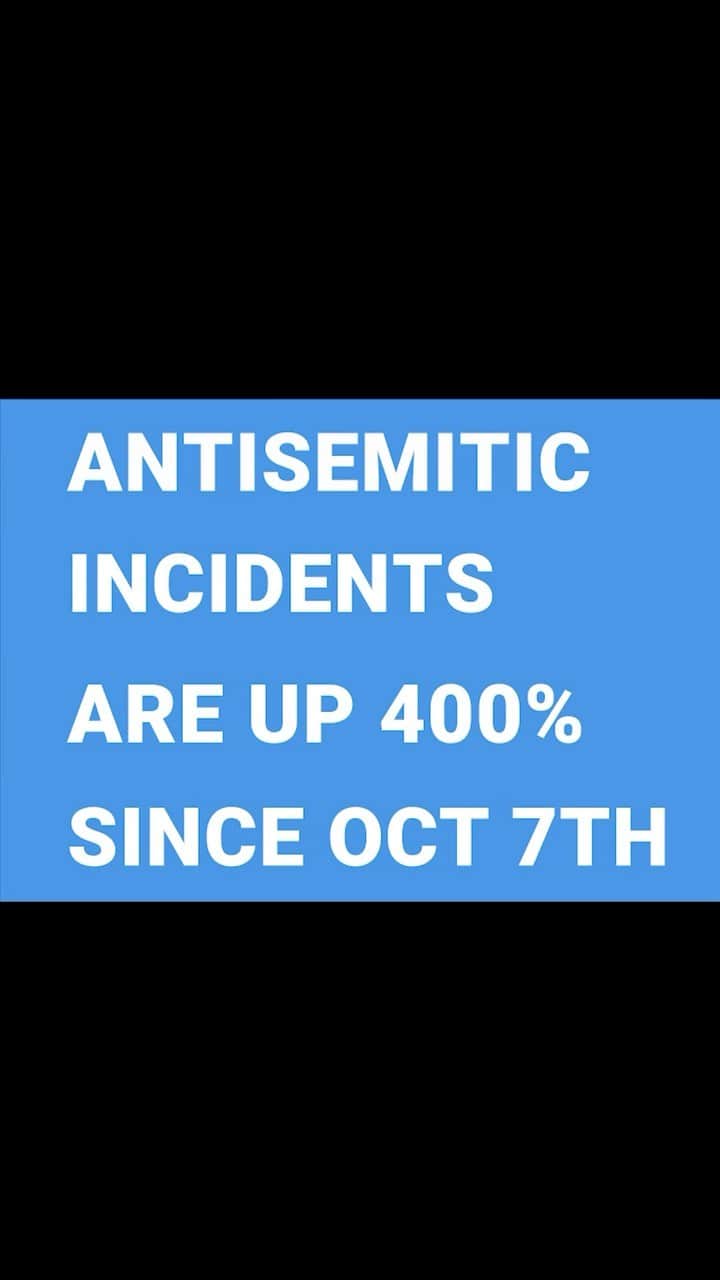 エマニュエル・シュリーキーのインスタグラム：「Every Jew experiences antisemitism in their own way. Since October 7, antisemitic incidents have surged by over 400%. It’s more than a statistic: it’s a REALITY your Jewish friends face every day. #StopAntisemitism」