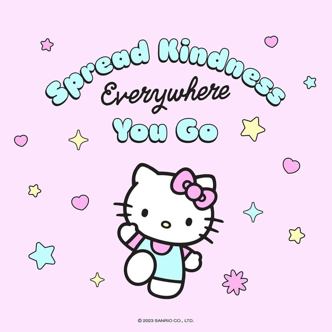 Hello Kittyのインスタグラム：「Spread kindness like confetti 💖 #mondaymotivation」