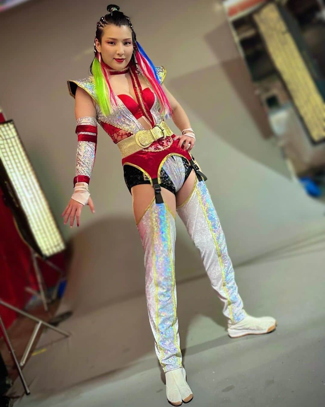 志田光のインスタグラム：「New gear for #AEWFullGear 2023 (inspired by SMT2 Hiroko) #hikarushida #AEW」