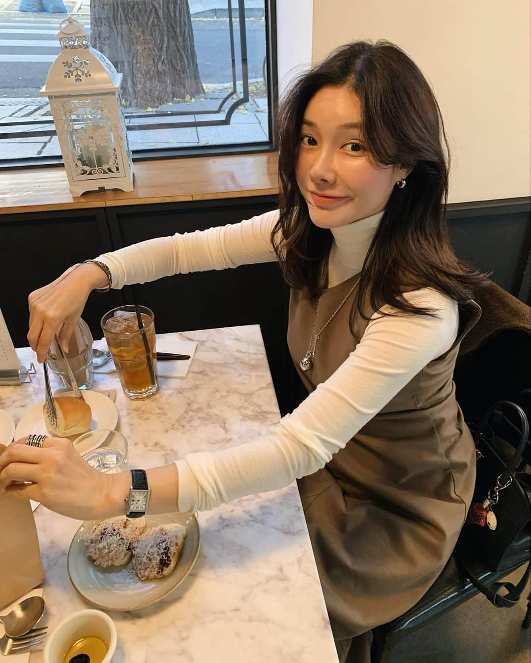 nanaのインスタグラム：「떤 떨어지기전 신난 사람🙆🏽」