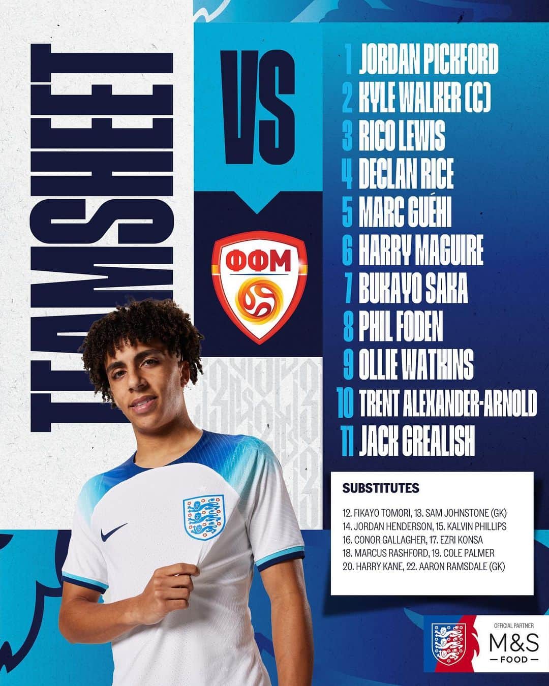 サッカー イングランド代表チームのインスタグラム