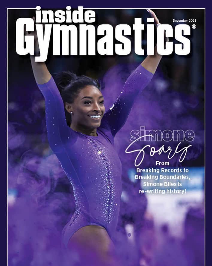 Inside Gymnasticsのインスタグラム：「Cover Reveal! 😍  Our December 2023 issue of Inside Gymnastics magazine captures all of the stars, storylines and emotion of the 2023 World Championships in Antwerp! Relive the magic through stunning photography and spotlights featuring Simone Biles, Team USA Women and Men, Hashimoto Daiki, Rebeca Andrade and Team Brazil, and Aleah Finnegan!   Subscribe now at ShopInsideNation.com! (Link in bio!)  Cover photo by Ricardo Bufolin for Inside Gymnastics @rbufolin」