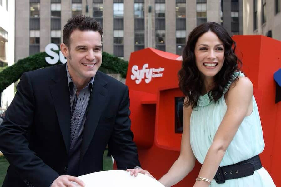 エディ・マクリントックのインスタグラム：「One of the first pics ever taken of Jo and me together. We were at the Up-Fronts in NYC. We all watched the pilot premiere from Jo's hotel room later that night. She was a great partner.  #Warehouse13」