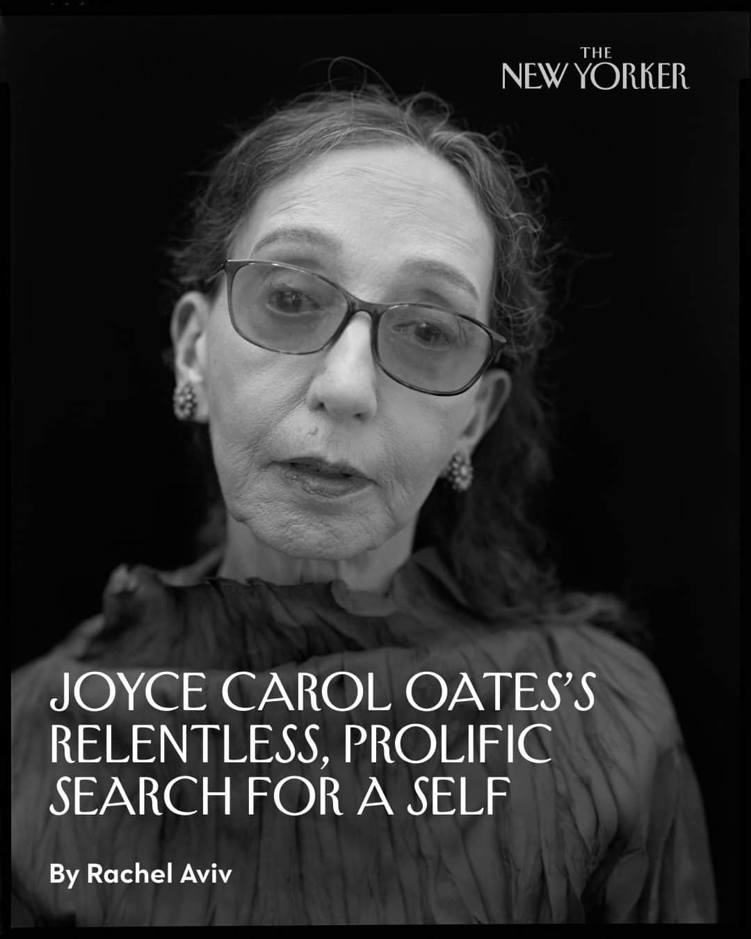 The New Yorkerのインスタグラム：「When Joyce Carol Oates was 34, in 1973, she started a journal. “Query,” she wrote on the first page. “Does the individual exist?” The writer has investigated that question over the course of her prolific career. At 85, Oates’s oeuvre encompasses 63 novels, 47 collections of short stories, and numerous plays, librettos, children’s novels, and books of poetry. “There are only so many ways to dramatize the problem of being a self, one might think,” Rachel Aviv writes, in a new Profile of the author, “but Oates keeps coming back to it, as if there is something she still needs to figure out.” In the pages of her journal, which is stored in the archives of Syracuse University, Oates questions the existence of her personality and alludes to a mysterious secret, calling her writing “both an escape from this secret and a means by which it is incorporated into a continuous imaginative & productive activity.” This secret felt like a riddle, Aviv writes: “it had to be small, because it had been successfully hidden, but it also had to be large, because it was constantly on Oates’s mind.” Read a Profile of the elusive writer at the link in our bio. Photograph by Andrea Modica (@andreamodica.photo) for The New Yorker.」
