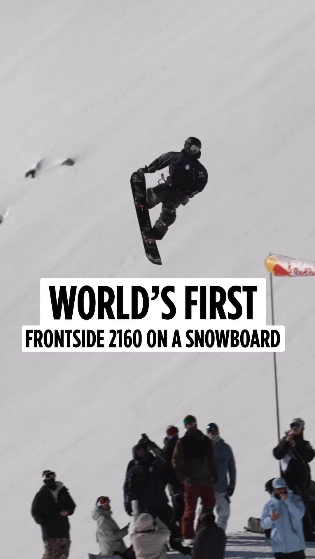 X Gamesのインスタグラム：「🚨 WORLD’S FIRST 🚨  @ianmatteoli landed the first frontside 2160 on a snowboard at @primeparksessions  Via: @northwave_snowboarding  📹 @singlecaskproductions  #XGames #Snowboarding」