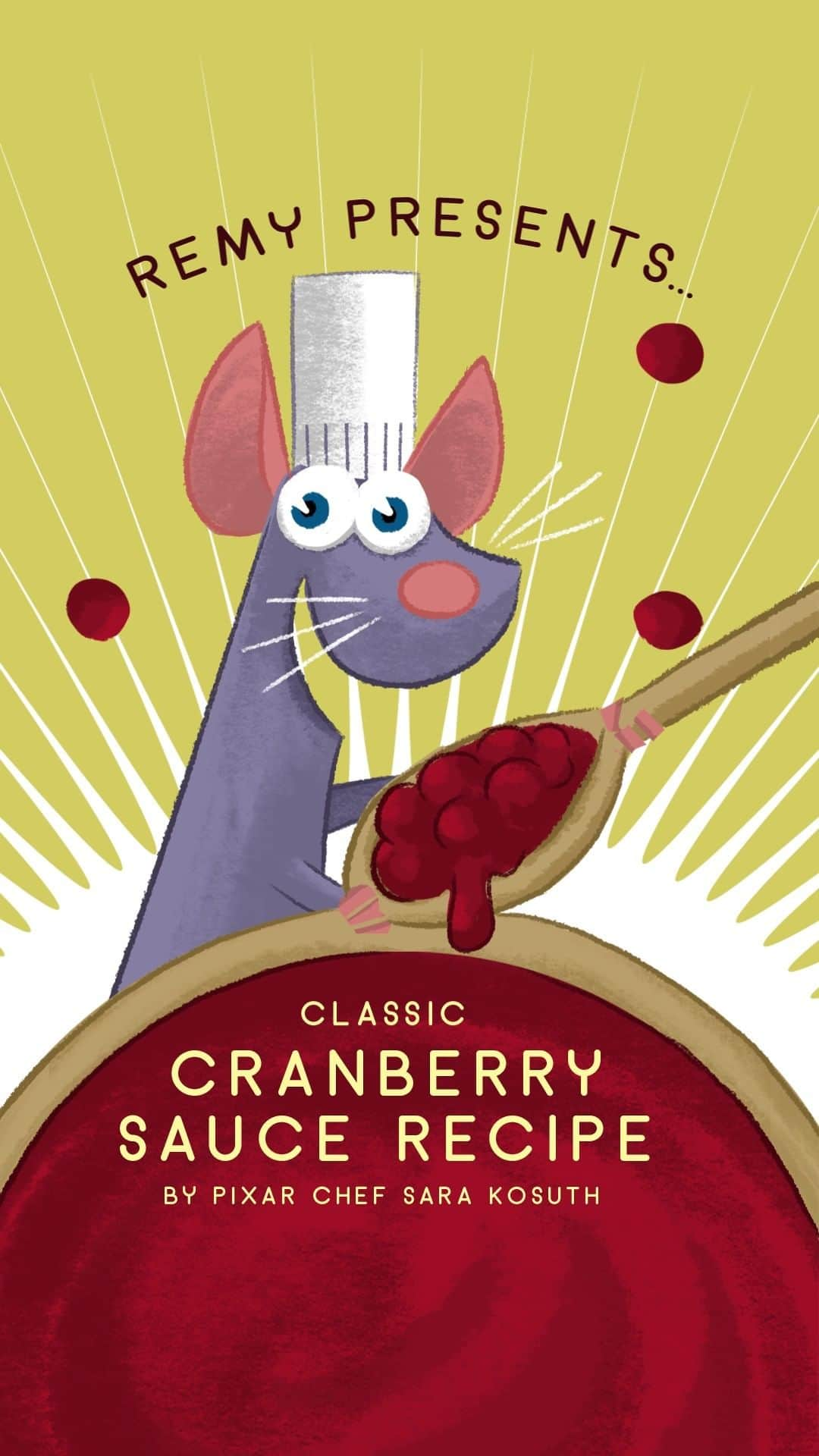 Disney Pixarのインスタグラム：「Anyone can cook this delicious cranberry sauce!🧑‍🍳」