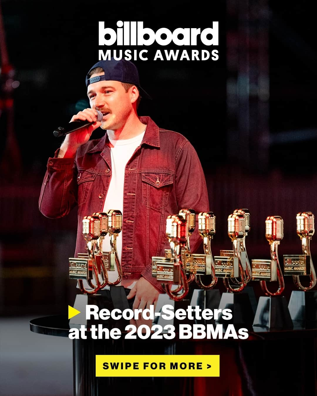 Billboardさんのインスタグラム写真 - (BillboardInstagram)「Congrats to the record-setters and record-extenders at the 2023 #BBMAs. 🏆👉 ⁠ ⁠ Details + more of the night's big winners are at the link in bio.」11月21日 6時21分 - billboard