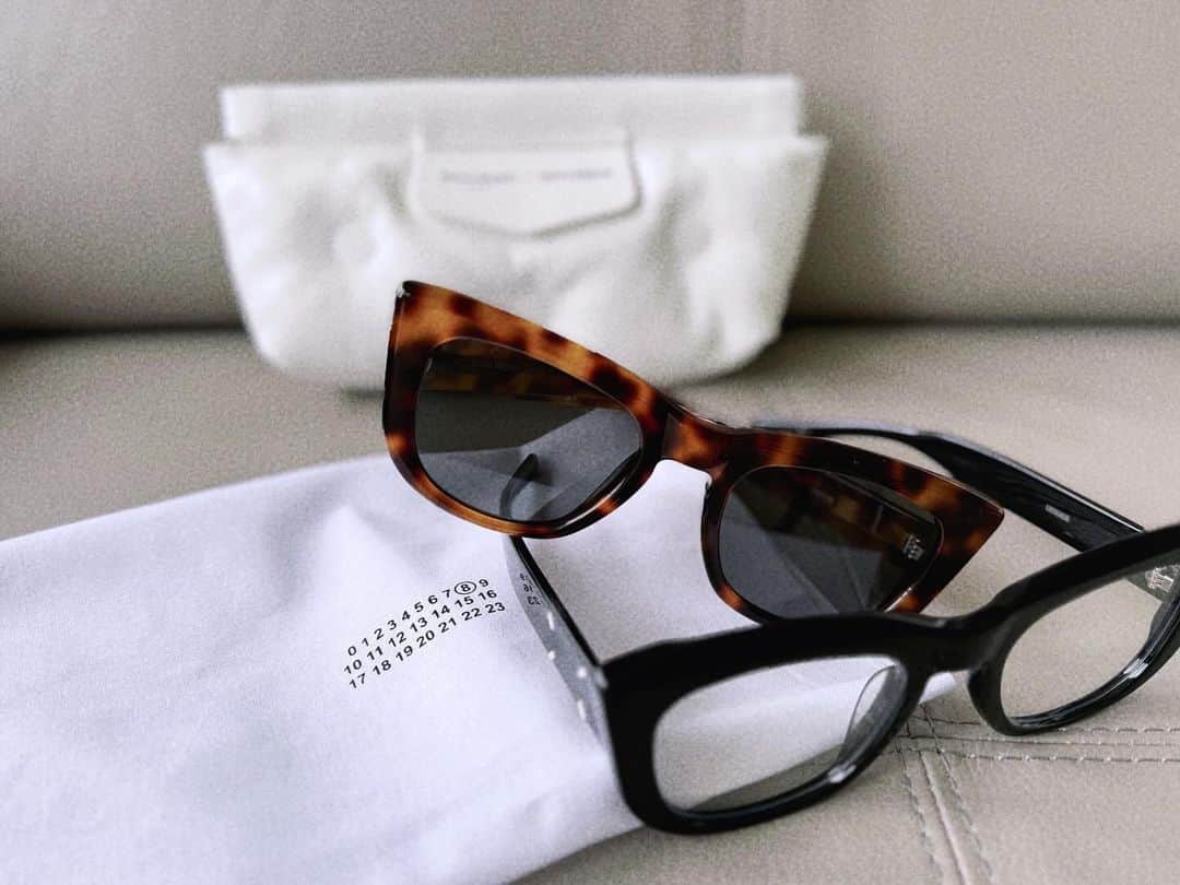 カオルコのインスタグラム：「MaisonMargiela × GentleMonster  #sunglasses  #glasses  #myfav #topic  #tokyo #fashion #maisonmargiela」