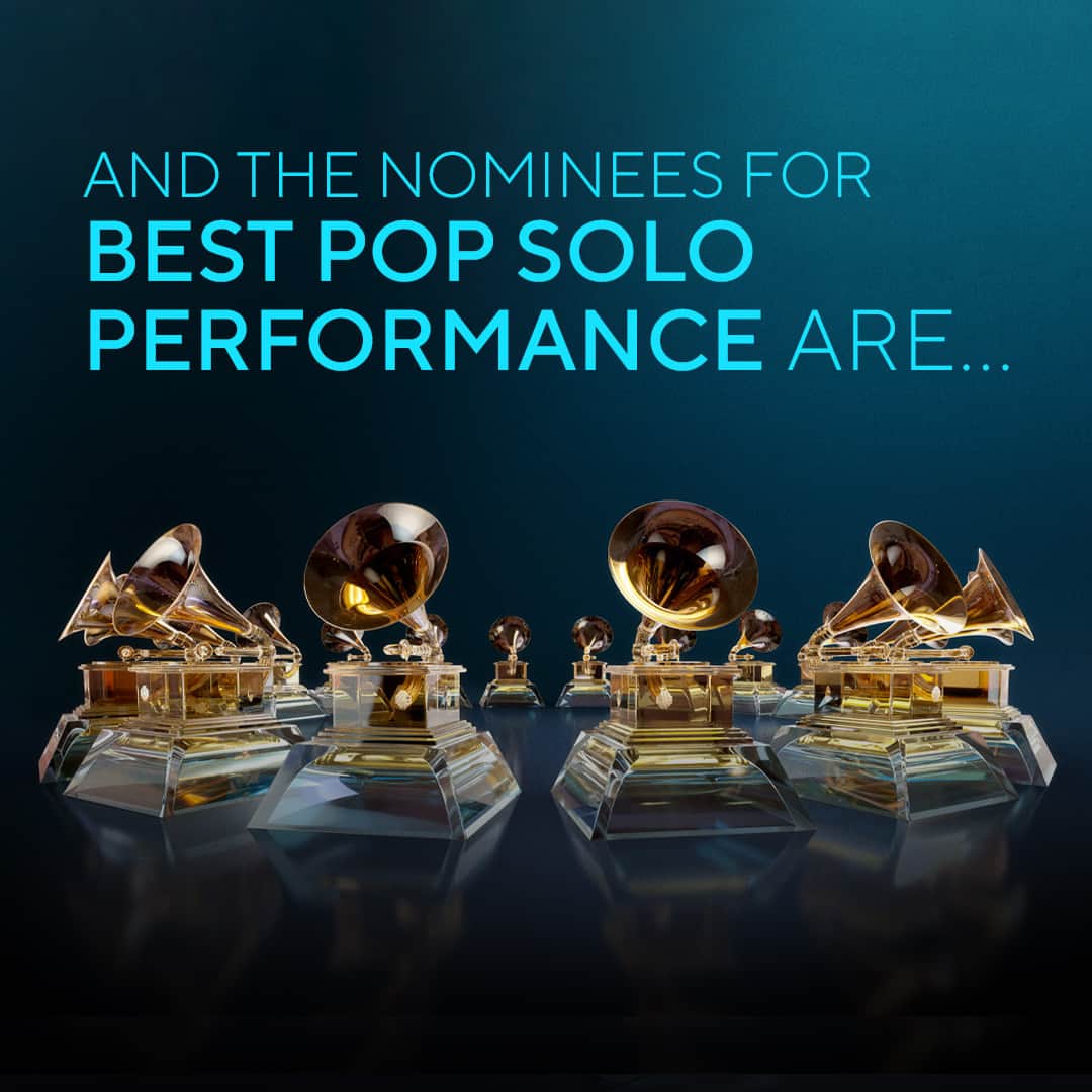 The GRAMMYsのインスタグラム：「Congratulations to the 66th #GRAMMYs Best Pop Solo Performance nominees:  🎵 @mileycyrus — "Flowers"  🎵 @dojacat — "Paint The Town Red"  🎵 @billieeilish — "What Was I Made For?" [From the Motion Picture "Barbie"]  🎵 @oliviarodrigo — "Vampire"  🎵 @taylorswift — "Anti-Hero"  🎤 Rewatch GRAMMY nominations at the link in our bio, and watch the GRAMMY Awards on Feb. 4, 2024 on @CBStv.」