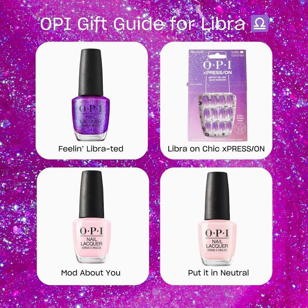 OPIさんのインスタグラム写真 - (OPIInstagram)「Holiday Gift Guide part 2! 🎁 Swipe to discover stellar gifts for the rest of the star signs. 🌟▶️  Shop select items on sale this Black Friday & Cyber Monday! 🛍  #OPI #OPIObsessed #OPIBigZodiacEnergy #HolidayGiftGuide #holidaynails "」11月21日 9時14分 - opi