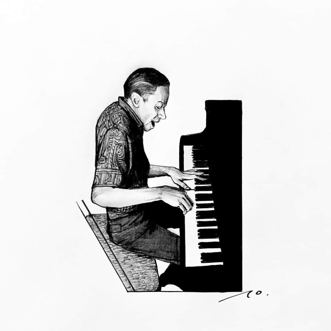 逢坂庵さんのインスタグラム写真 - (逢坂庵Instagram)「23sketch1122 ・ ・ #jazz #jazzart #horacesilver #jazzpiano #piano #pencildrawing #portrait #portraitsketch #illustagram #monochrome #ジャズ #ホレスシルバー #鉛筆画 #人物画 #素描 #モノクロイラスト #イラストグラム #ジャズ好きな人と繋がりたい」11月21日 18時43分 - ohzaka_an