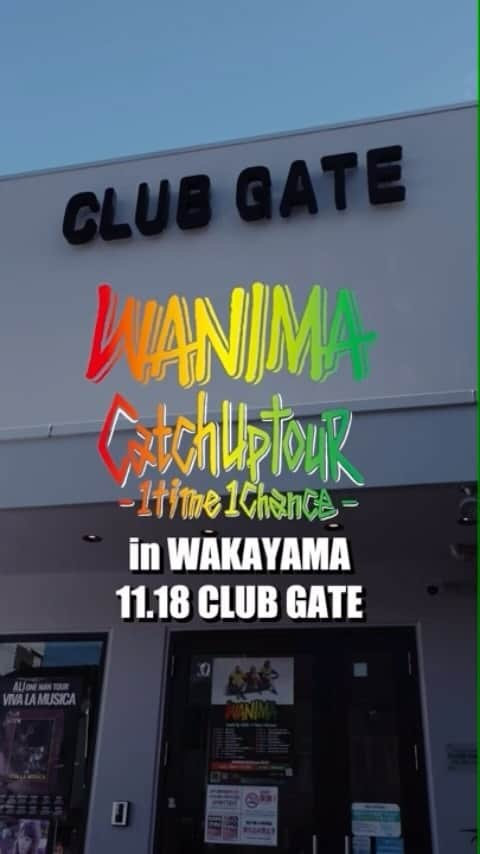 WANIMAのインスタグラム：「Catch Up TOUR -1Time 1Chance-  45本目 和歌山編 #WANIMA #キャッチアップツアー」