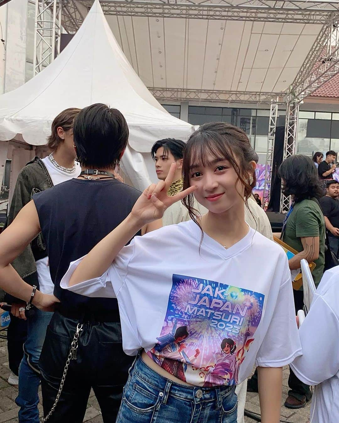 アヤナ・シャハブさんのインスタグラム写真 - (アヤナ・シャハブInstagram)「Jak japan matsuri 2023🎆 Foto yukatanya cuma ada ini🤣🤣  #jakjapanmatsuri #jakjapanmatsuri2023 #思い出グラム」11月21日 19時44分 - ayanashahab