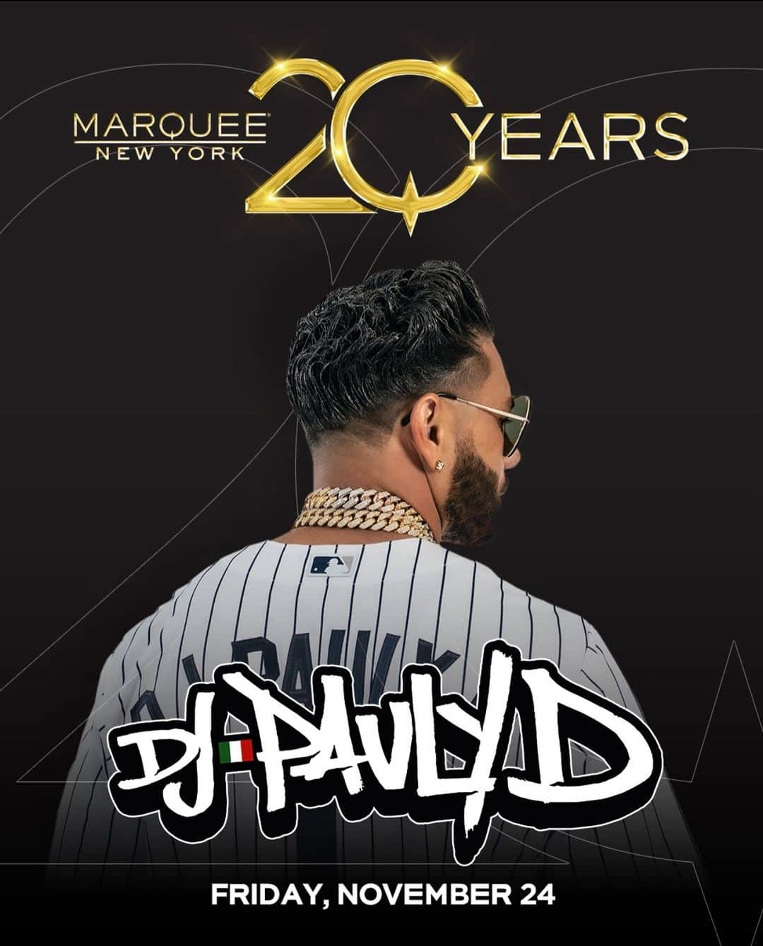 Pauly Dのインスタグラム：「New York City!!!! #Marquee20 THIS FRIDAY @marqueeny 🥂🍾🙌🙌 Grab Ur 🎟️🎟️🎟️ Now!! We Celebrating 🎉🥳🎈」