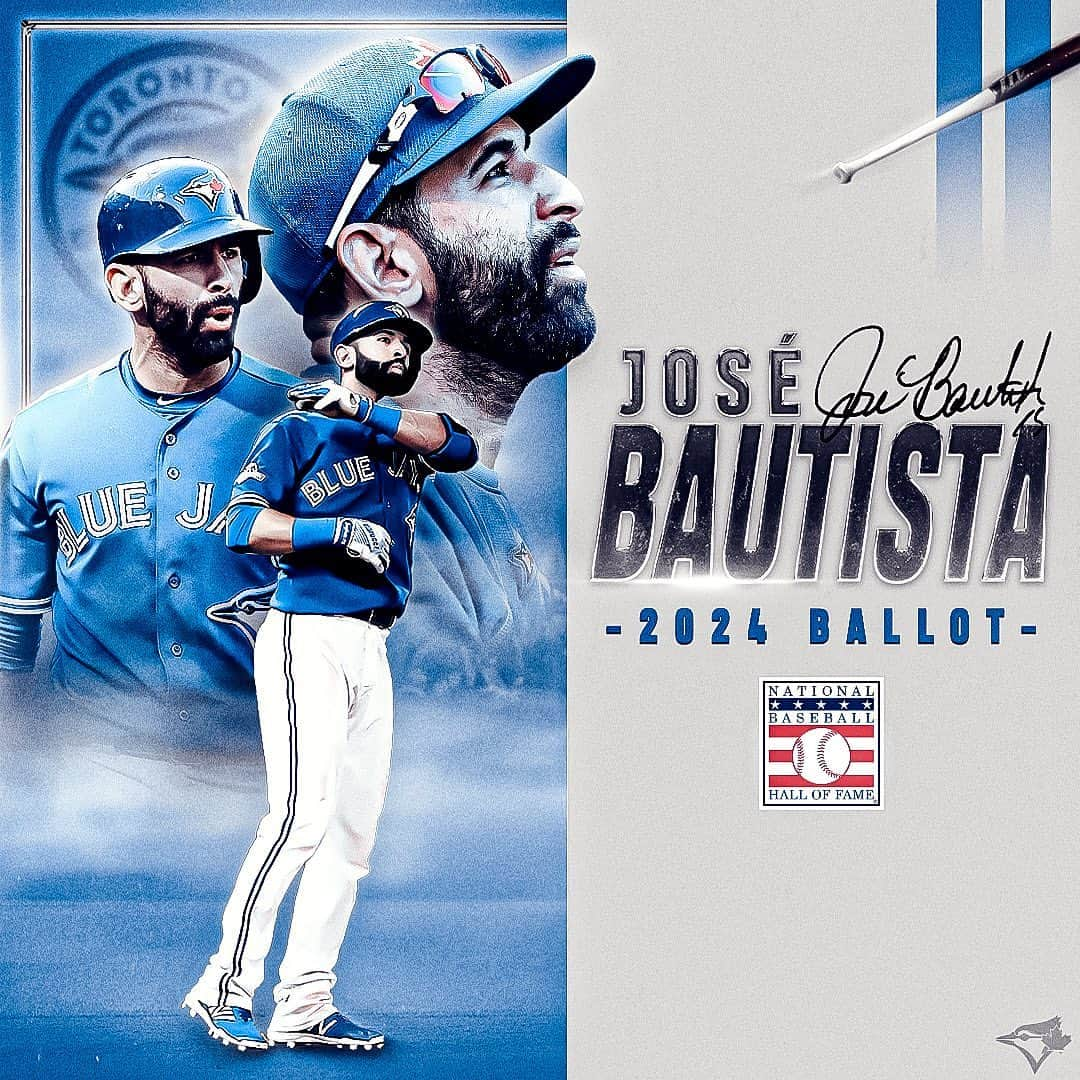 ホセ・バティスタのインスタグラム：「The LEGEND - José Bautista - makes his first appearance on the Hall of Fame ballot! 🐐」