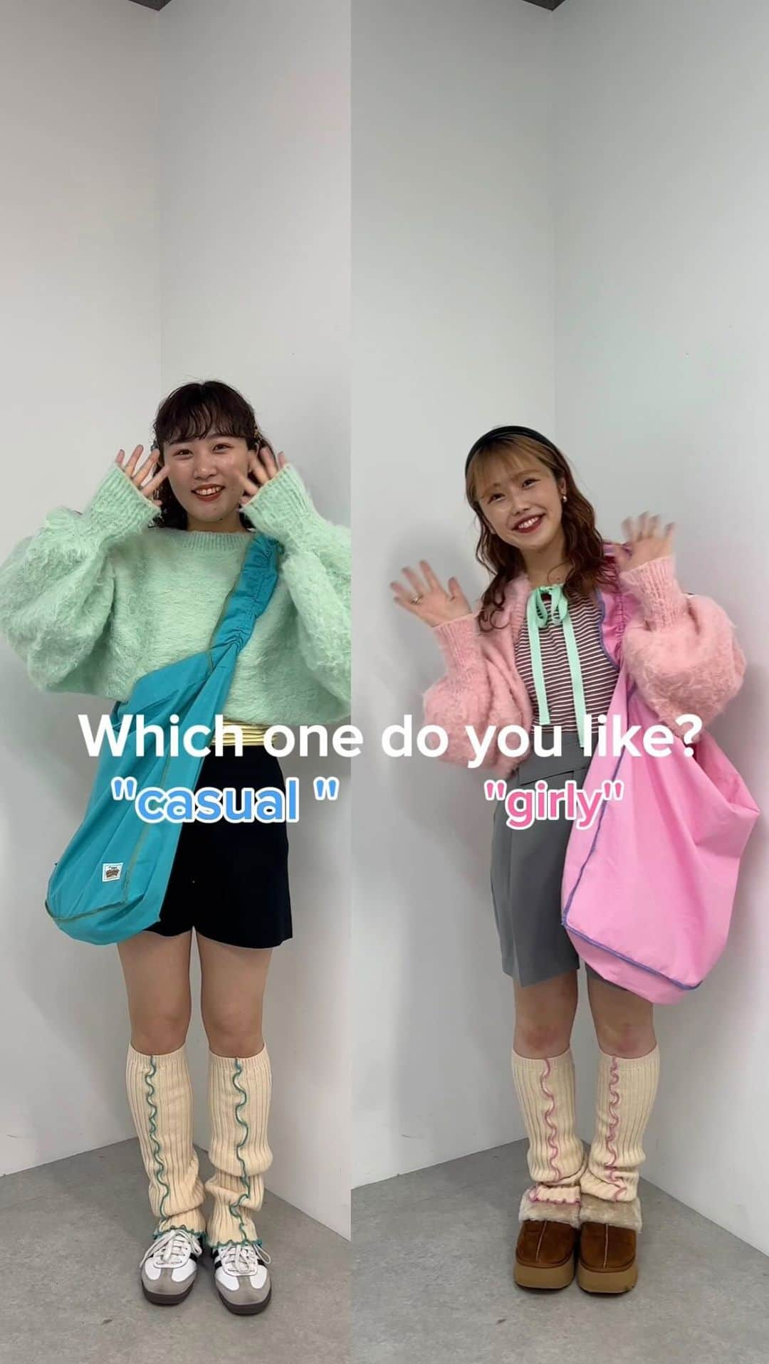 CIAOPANIC TYPYのインスタグラム：「明日の11/22日10:00〜 @hello__sanfrancisco 福袋販売スタートです🛍️💖  みんなどっちのカラー推し？🩵🩷 お友達とお揃いでディズニーとかライブとかいくの オススメです💘💘💘  #ciaopanictypy#チャオパニックティピー#hellosanfrancisco #ハローサンフランシスコ#ハロサン#福袋#福袋ネタバレ #カジュアル#カジュアルコーデ#甘めカジュアル#カジュアルガーリー#骨格ウェーブ#骨格ウェーブコーデ#カラーコーデ#お揃い#お揃いコーデ #双子コーデ#双子」