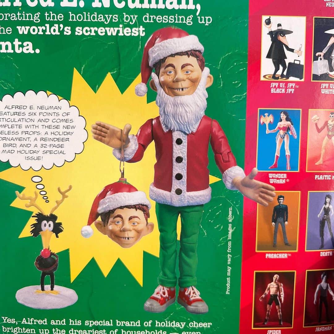 おもちゃやSPIRALさんのインスタグラム写真 - (おもちゃやSPIRALInstagram)「90's MAD MAGAZINE Alfred E.Neuman figure&Ornament入荷しました🎄  是非Christmas Displayに🎅🏻」11月21日 13時06分 - spiral_toy