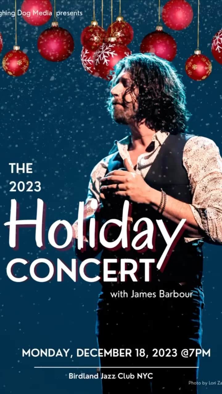 ジェイムズ・バーバーのインスタグラム：「www.TheHolidayConcert.com with special guests @elizabethwardland and @tommieharris   7pm. Monday December 18th @birdlandjazz」