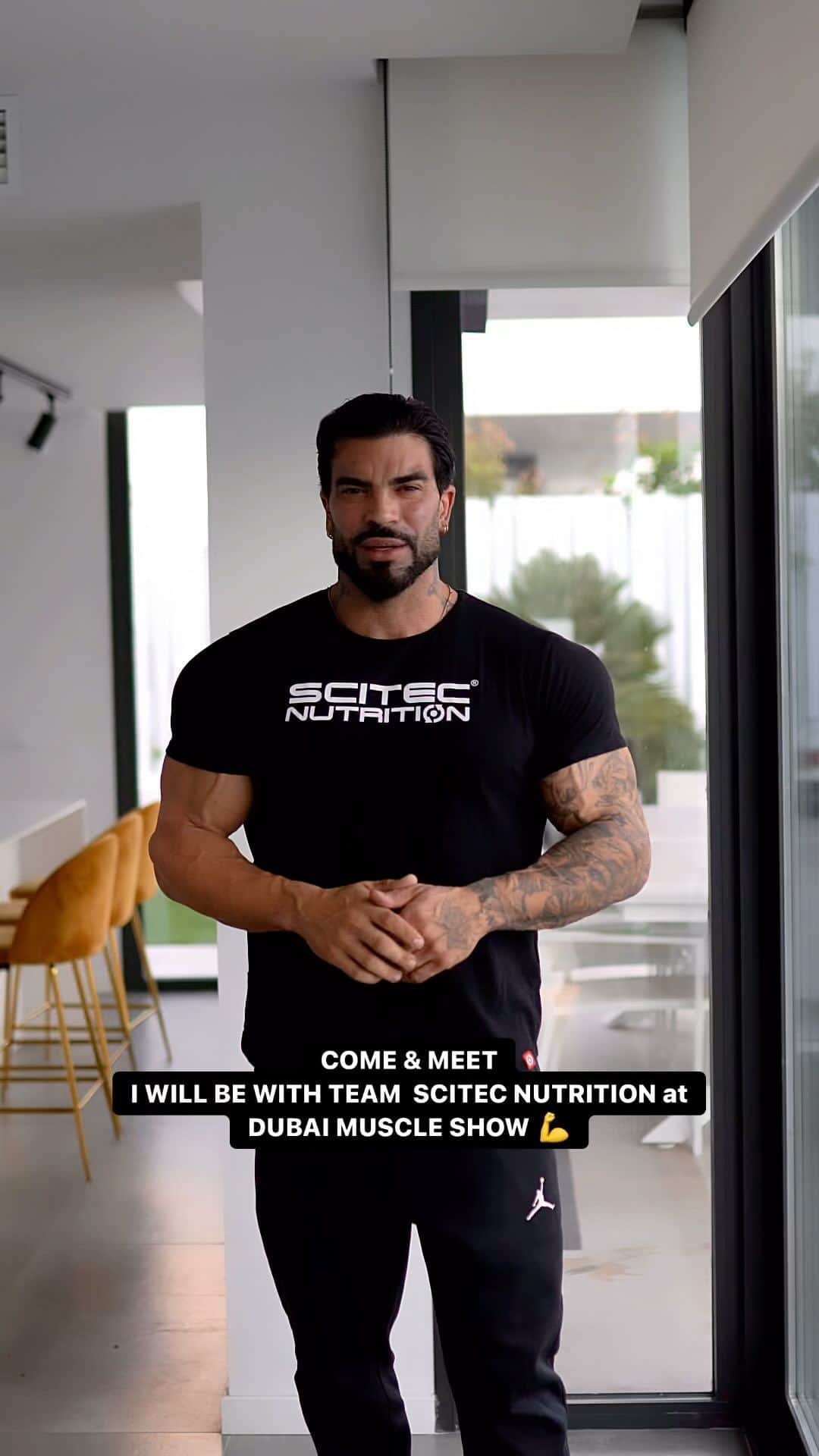 Sergi Constanceのインスタグラム：「@dubaimuscleshow “The BIGGEST Fitness and Bodybuilding Show in the Middle East”   See you in just 4 days!  Meet myself and the @scitecnutrition team at this week’s Dubai Muscle Show, it’s going to be UNMISSABLE!  We’re taking over Dubai World Trade Centre, 24-26 November & we want to see YOU there!💪  #dubai #dubaimuscleshow #scitecnutrition」