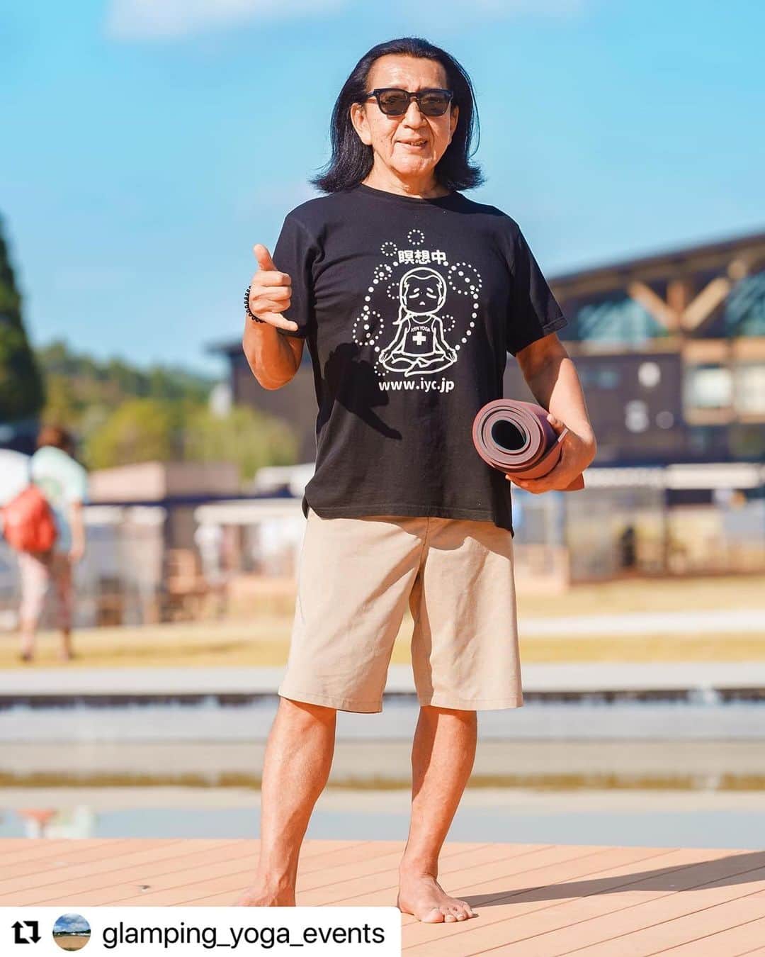 Ken Harakumaさんのインスタグラム写真 - (Ken HarakumaInstagram)「#Repost @glamping_yoga_events with @use.repost ・・・ 2023年11月3日(金)㊗︎4日 『青空と星空のグランピングヨガとプチマルシェ』  想い出写真シェアしています📷🧘🌲⭐️ 　 プロのカメラマンにより撮影されたお写真をヨガ参加者様へプレゼントいたします🧘‍♀️✨ ご希望の方は、DMへ参加者様のお名前付きでご連絡下さい。 写真がダウンロード出来るリンクをお送り致します😊  Event Place @solasglamping  ☆☆☆☆ ☆☆☆☆ ☆☆☆☆   講師陣 @kenharakuma  @international_yoga_center @yaa__na  @u_ka_music  @keiko  マルシェ @millebacishop  MILLEBACI sugamihoko  pinedoor_ Pinedoor @spica.color Spica  @harumi.taketsugu.39  FLUID @jewelry_studio_aya  tony57_labo  @kuu704yumi  Relaxing salon Kuu @sunnysmile.headcare  @bonmal_kamogawa  @warung_ombak  @matsudafruits   Gift @kenkobi_jp  @aotsubu_moroheiya   #ヨガ #ケンハラクマ  #ケンハラクマ先生  #谷中めぐみ　#谷中めぐみ先生 #いすみ市　#グランピング　#ソラス #青空ヨガ　#星空ヨガ　#瞑想 #マルシェ #ヨガウェア　#切り絵　#アクセサリー #レジンアート　#もみほぐし  #バザルトストーン　#インド式ヘッドケア #プリン　#インドネシア料理　#キンパ　#アサイーボール」11月21日 14時54分 - kenharakuma