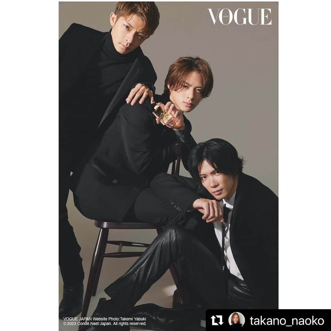 nadineNAILSのインスタグラム：「#Repost @takano_naoko with @use.repost ・・・ VOGUE JAPAN  @voguejapan ×@yslbeauty   featuring⭐️ #Number_i  #sho_h_desyo #_yutajinguji #yutakishi   Photo @takemiyabuki Make and hair #Kazuomi #NatsumiTerasaki  Styling @tsuyoshikurata Movement direction @chikakotakemoto Editor @kyoko_muramatsu  manicure @takano_naoko   #voguejapan #yslbeauty #PR #libre #fragrance #香水 #voguejapan_beauty #nailwork #nail」