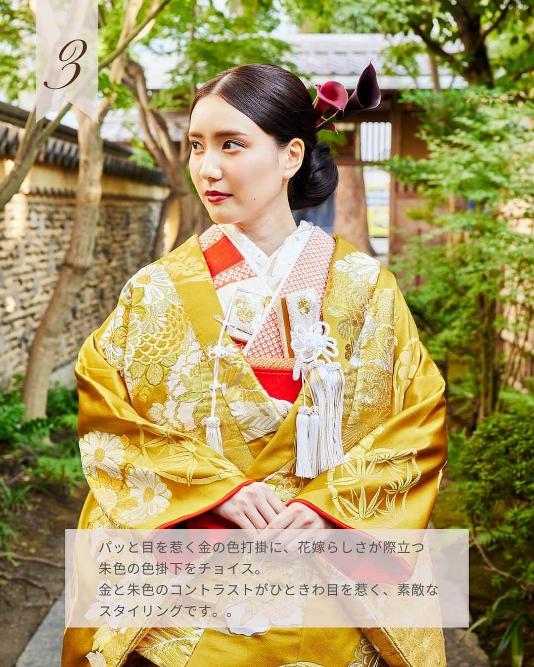 Dresses (ドレッシーズ)さんのインスタグラム写真 - (Dresses (ドレッシーズ)Instagram)「←その他の投稿はこちらから  Dresses Album Kimono coodinate  日本の伝統的な花嫁衣装である、和装。  今ではコーディネイトを楽しみながら お召しになる花嫁様も増えています♡  豊富なアイテムの中から 自分らしい組み合わせを見つけてみてくださいね♪  保存しておけば小物合わせの時に サッと確認できて便利ですよ♡ ___________________  Dressesブライダルカウンター  　　結婚準備に関わる ＼お役立ち情報を発信中／  ”ドレスと結婚式費用がおトクになる” ブライダルカウンターがお届けする 結婚準備情報メディアアカウント🕊  こんなあなたにオススメです💫  ✔︎結婚が決まりこれから準備を始める ✔︎楽しく結婚準備をすすめたい ✔︎おふたりらしい結婚式を叶えたい  お問合せ・ご来館予約は プロフィールの「連絡する」より 受け付けております💒  ▼その他のお役立ち情報はこちらから @dresses_weddings  ___________________ #花嫁和装 #白無垢 #色打掛 #ドレス選び #ドレッシーズブライダルカウンター #ドレッシーズ #ブライダルカウンター #結婚式場探し #式場探し #結婚式場見学 #式場見学 #結婚式場選び #式場選び #結婚準備 #結婚準備中 #式場紹介 #結婚式場紹介 #式場紹介 #結婚式準備レポ #結婚式準備レポ #福岡花嫁 #関西花嫁 #広島花嫁 #熊本花嫁 #鹿児島花嫁」11月21日 21時00分 - dresses_weddings