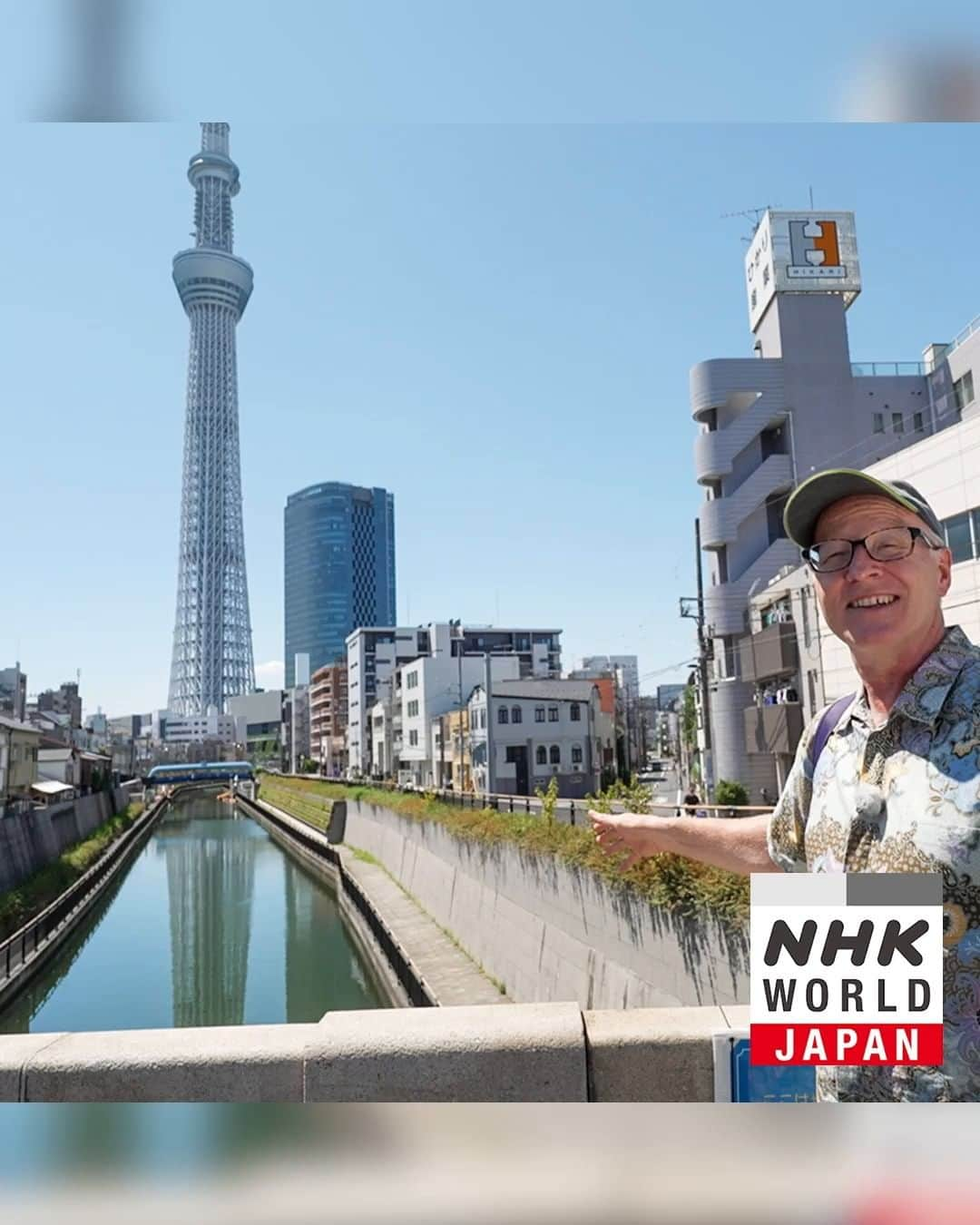 NHK「WORLD-JAPAN」のインスタグラム：「Have you seen the view from Tokyo Skytree?🏙️  The 634-meter-high broadcasting tower is one of Tokyo’s busiest tourist spots.  But do you know about its historical connection to its surrounding waterways?🚣‍♂️👘🪭⛩️ . 👉Travel down the canals of old Tokyo｜Watch｜Dive in Tokyo: Tokyo Skytree and the Waterways of Edo｜Free On Demand｜NHK WORLD-JAPAN website.👀 . 👉Tap in Stories/Highlights to get there.👆 . 👉See the link in our bio for more on the latest from Japan. . 👉If we’re on your Favorites list you won’t miss a post. . . #tokyoskytree #東京スカイツリー #tokyocanal #japaneseboat #woodenboat #法性寺 #hokusai #和船 #kameidotenjinshrine #wisteria #sumida #tobikiinarishrine #tokyotrip #visitjapan #oldtokyo #edo #visittokyo #tokyo #hiddenjapan #discoverjapan #nhkworldjapan #japan」