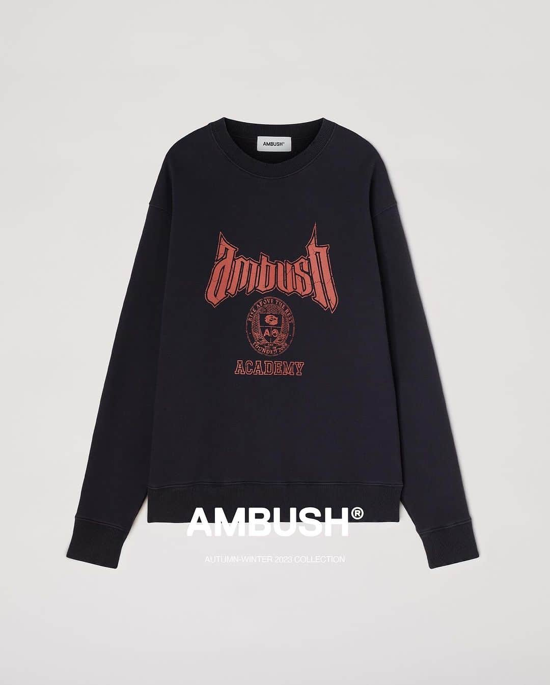 AMBUSHさんのインスタグラム写真 - (AMBUSHInstagram)「Now enrolling: #AMBUSH Academy. New unisex graphic hoodies and crewnecks available at our WEBSHOP and WORKSHOP」11月21日 17時28分 - ambush_official