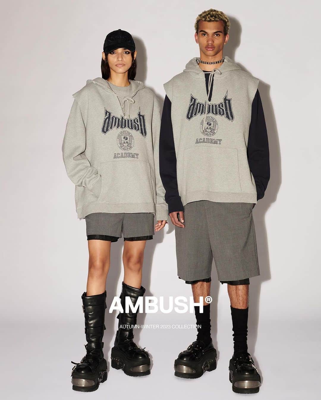 AMBUSHさんのインスタグラム写真 - (AMBUSHInstagram)「Now enrolling: #AMBUSH Academy. New unisex graphic hoodies and crewnecks available at our WEBSHOP and WORKSHOP」11月21日 17時28分 - ambush_official