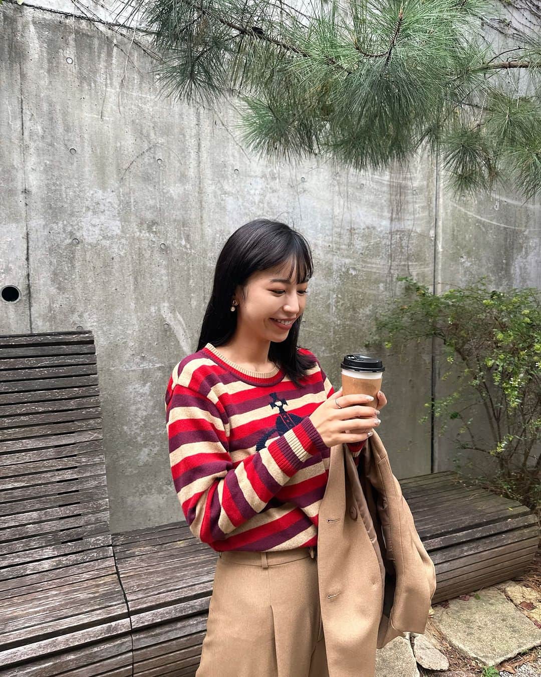 夏江紘実のインスタグラム：「. いっぱい好きなカフェも見つけていこ🥹💭☕️ . . #代官山カフェ」