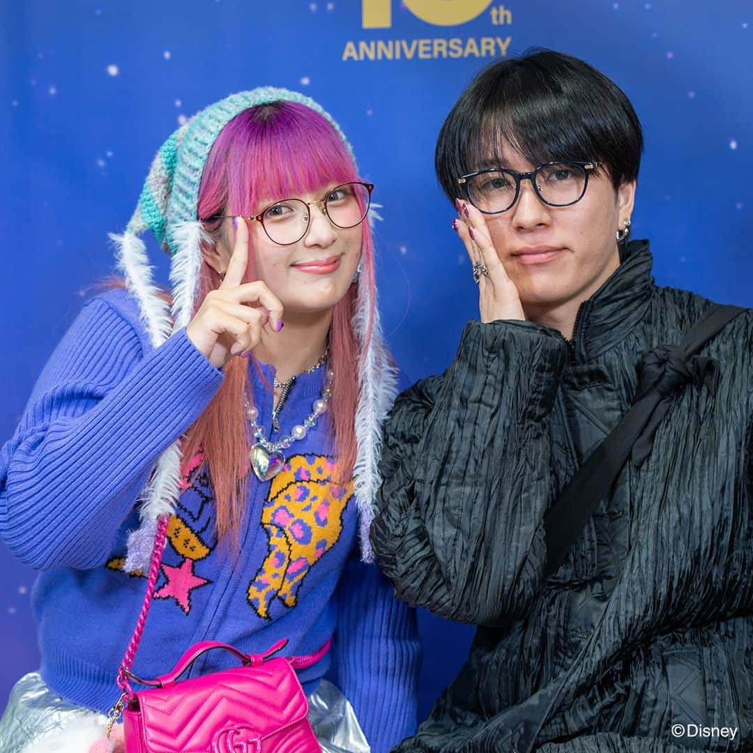 Zoff Officialのインスタグラム：「-Party report 1- 「Disney Collection created by Zoff 」10周年を記念したパーティを開催しました。� ご来場いただきましたタレント、およびインフルエンサーの皆さまご来場ありがとうございました。※ご紹介は一部のご来場者様になります。  会場ではディズニーコレクション10周年の軌跡を紹介したパネルの展示や、11/17（金）に発売した「Disney Collection created by Zoff “＆YOU”」の新作コレクションのお披露目など、Disney Collection10周年の世界観をお楽しみいただきました。  #Disney #Zoff #Zoff_DisneyCollection10th #disney #mickeymouse #disney好き#ディズニー好き#ミッキーマウス #メガネ#伊達メガネ#伊達メガネコーデ#メガネ女子#ゾフ#メガネ#サングラス#メガネ男子#ファッション#コーディネート#コーデ#メガネコーデ#メガネファッション#glasses#eyewear#eyewearstyle#eyewearfashion#eyewearbrand#eyewearcollection#fashion#styling」