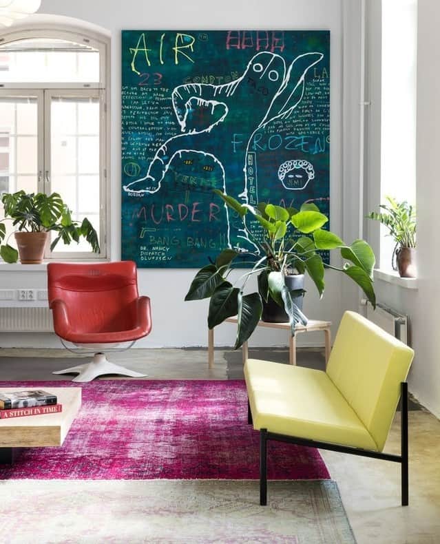Artekのインスタグラム：「The fantastic @billebeino office in Helsinki ✨⁠ ⁠ Products featured: ⁠ Aalto tables, Chair 69, Stool 60, Kiki Sofa, Karuselli Lounge Chair, Bench 153⁠ ⁠ Photos by Mikael Pettersson」