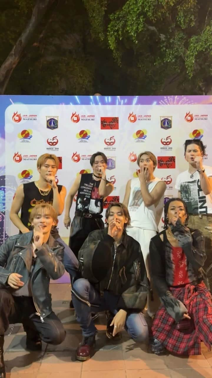 BALLISTIK BOYZ from EXILE TRIBEのインスタグラム：「TERMINATOR CHALLENGE🕺 with PSYCHIC FEVER @jktjapanmatsuri #JakJapanMatsuri #JJM #JJM2023 #BALLISTIKBOYZ #BBZ」