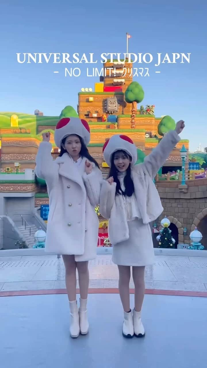 Seventeenのインスタグラム：「みさきとみんみのUSJ TRIP🌏🎄🎶  @universal_studios_japan  ユニバーサル・スタジオ・ジャパンでは今日11月21日〜1月8日まで「NO LIMIT! クリスマス」が開催🥳💫  昨日点灯式が行なわれた30mを越える巨大クリスマス・ツリーや、4年の実施となるライブショー「フロスティーズ・エレクトリック・スノー・パーティ」などについては後日投稿するWeb記事と動画をお楽しみに📝💗  オフショットなどはリールで今日から順次投稿していくよ📸 USJを存分に楽しむみさき＆みんみの可愛すぎる写真や動画をお楽しみに🩵  #ユニバーサルスタジオジャパン #ユニバ #ユニバコーデ #ユニバカチューシャ #クリスマス #xmas #NOLIMITクリスマス #ユニバ好きと繋がりたい #コーディネート #ホワイトコーデ #旅行 #일본여행 #usj #유니버셜스튜디오재팬　#大阪旅行 #osakatrip #universalstudiosjapan」