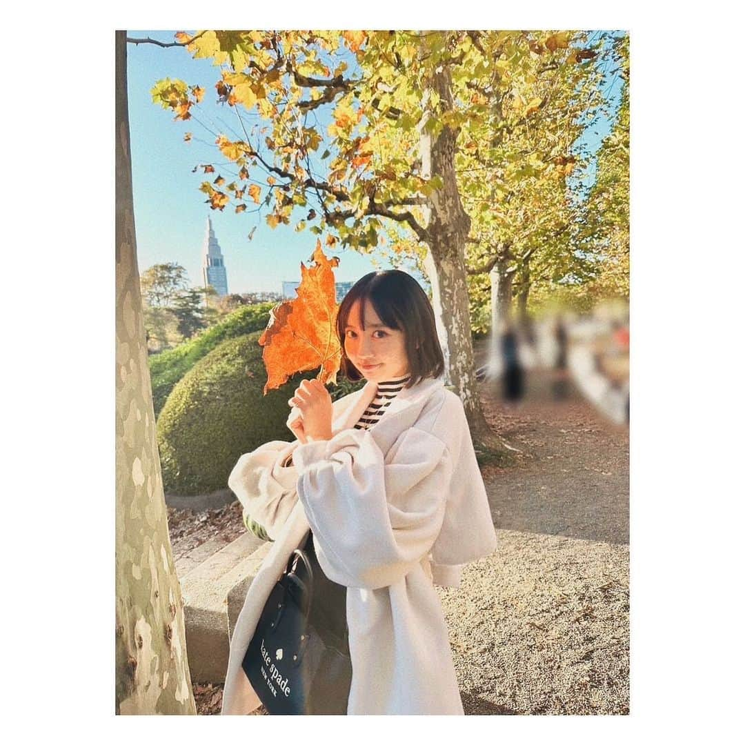 近藤結良さんのインスタグラム写真 - (近藤結良Instagram)「🍁🍂 大きな枯葉みっけ🫶🏻 秋を楽しんできたよ~ * * #ニコラ #nicola #ニコモ #ニコラ12月号発売中 #近藤結良 #ゆらふぉとぐらむ #07line #ootd  #ボブヘアー #ボブ女子 #ボブ女子高生 #紅葉狩り」11月21日 18時27分 - yura_kondo.official