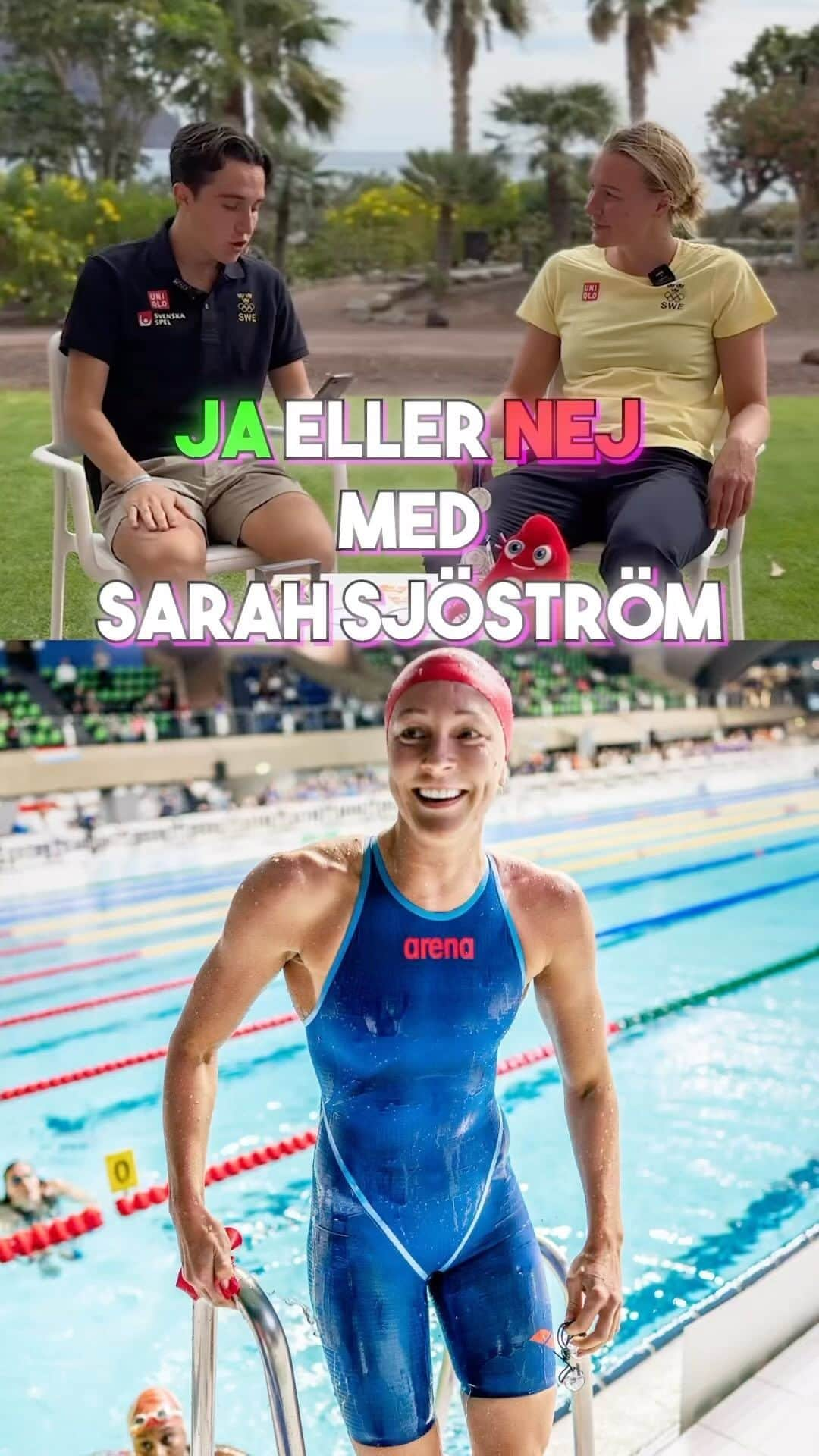 サラ・ショーストレムのインスタグラム：「Ja ✅ eller Nej ❌ med @sarahsjostrom」