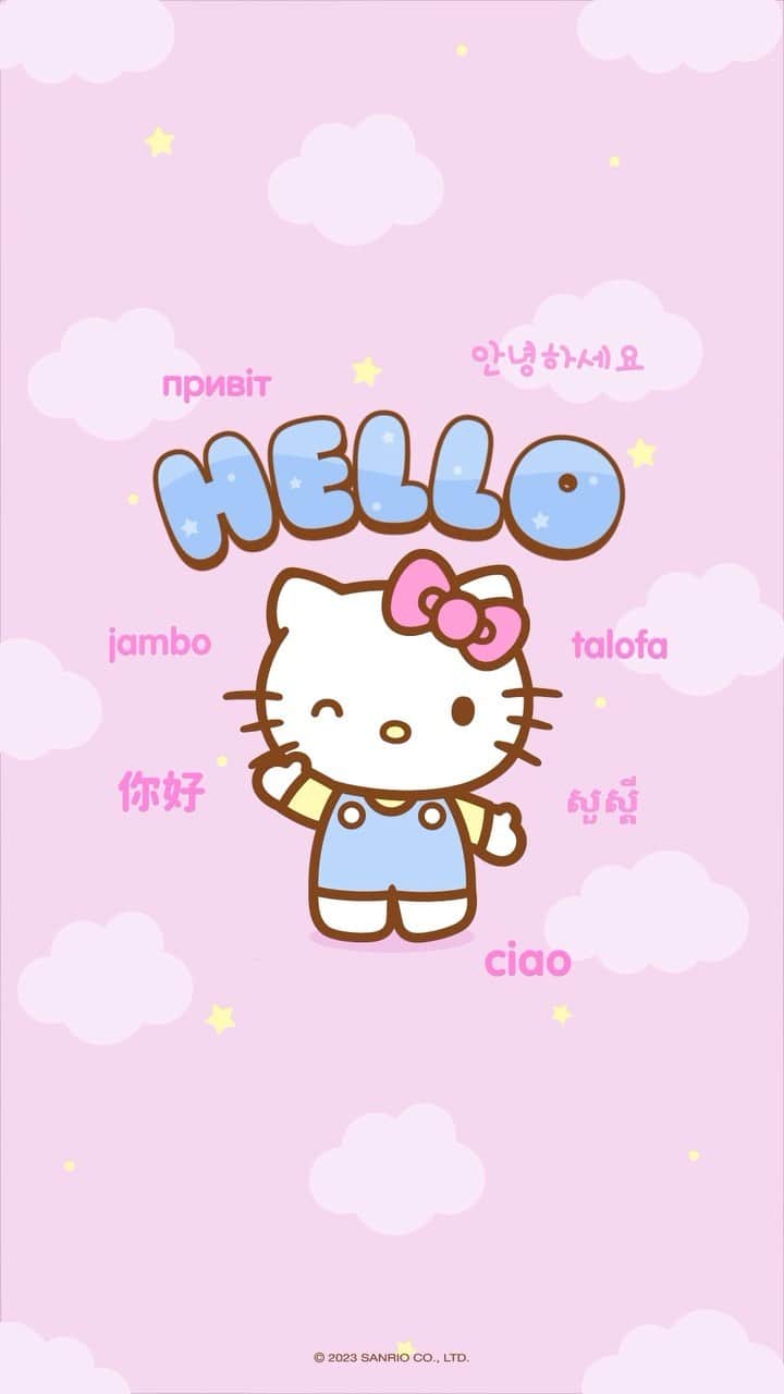 Hello Kittyのインスタグラム：「Happy #WorldHelloDay! 🌎💕 How many different ways can you say “hello”?」