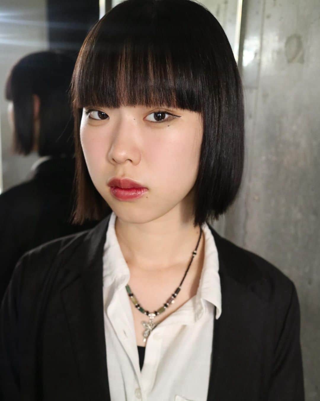 ヨウノスケのインスタグラム：「サイちゃんありがと〜👌 頑張って伸ばしましょ💇🏼」