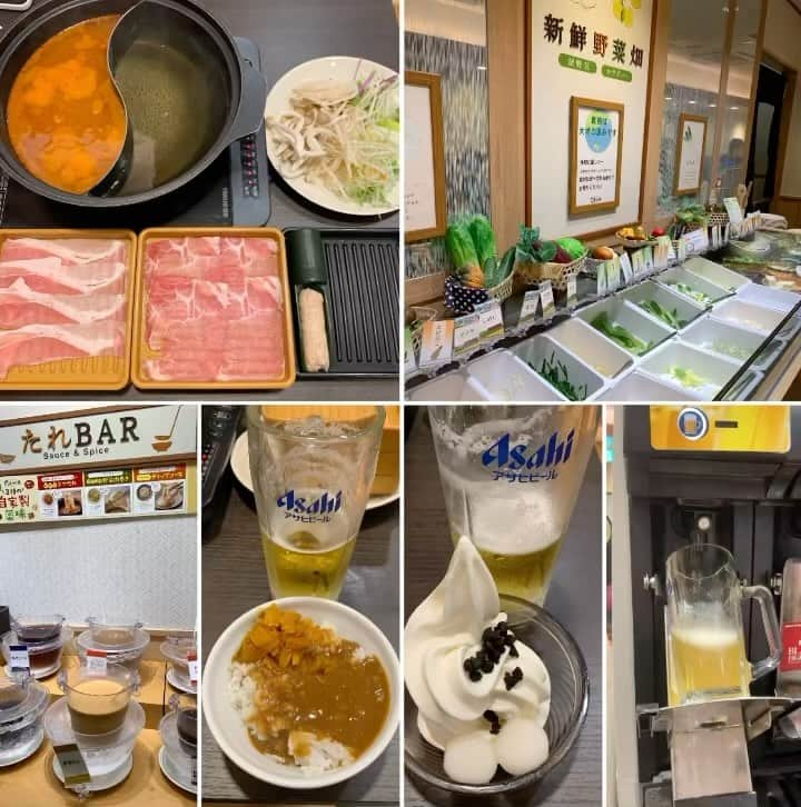 くろのインスタグラム：「しゃぶ葉デビュー🍺  スカイラークグループのしゃぶしゃぶ食べ放題のお店🥩  家族連れや若者グループが大半です。←アジアンな海外客も何組か  野菜🥬が美味しいしコレはコレでアリですな😋  肉だけじゃなく、カレー🍛ラーメン🍜うどん・デザートetc堪能しましたっw  アルコール飲み放題も付けちゃったので生ビールも5杯いただいて腹パンww  ランチだとさらにお得価格なのでダメ人間な平日年休堪能コースにもアリですなwww  #しゃぶ葉 #しゃぶ葉食べ放題  #しゃぶ葉自由が丘 #しゃぶしゃぶ自由が丘 #自由が丘食べ放題 #自由が丘グルメ #自由が丘ディナー #しゃぶしゃぶ食べ放題  #自由が丘飲食店徘徊中 #くろ呑み喰い」