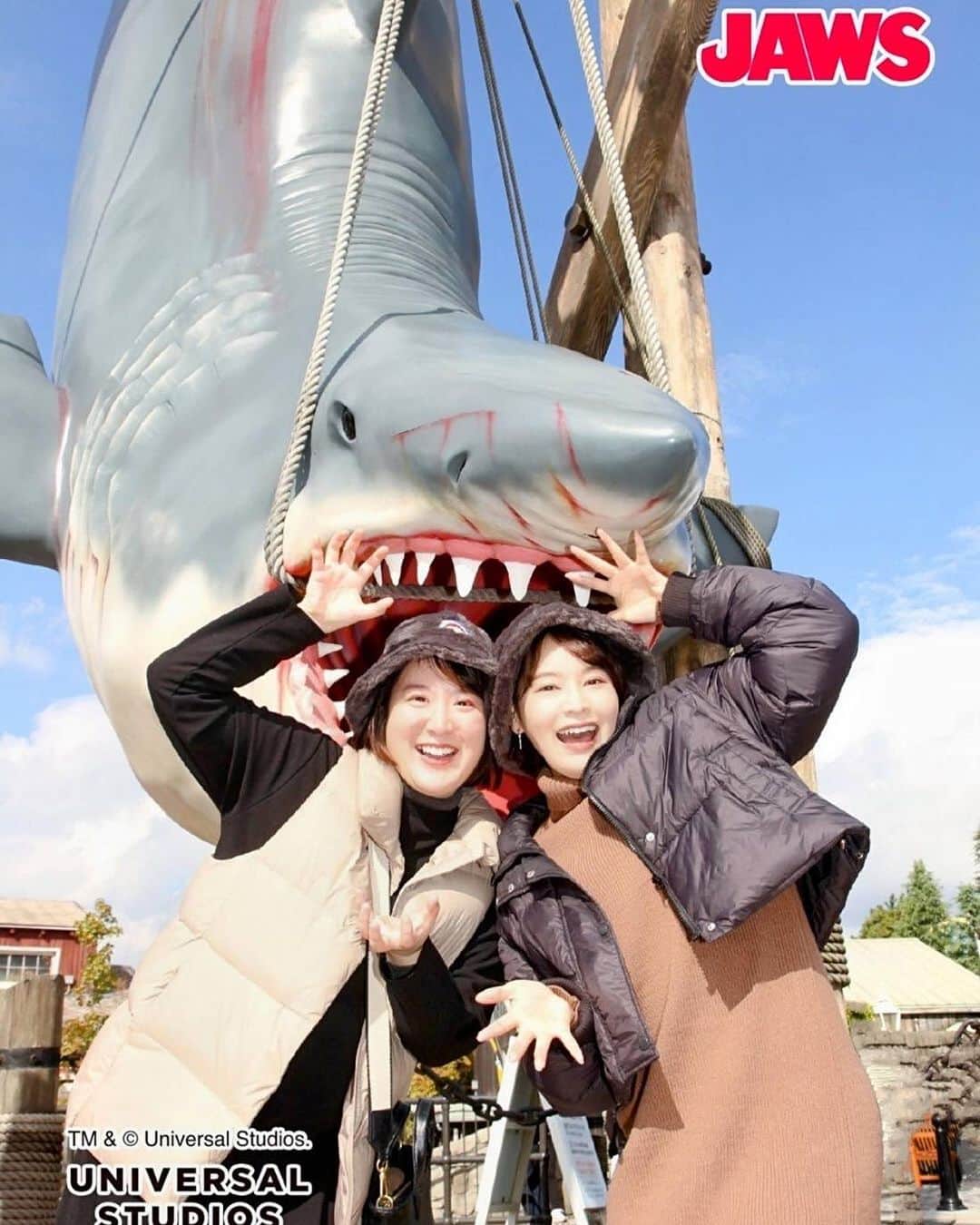 佐竹美希さんのインスタグラム写真 - (佐竹美希Instagram)「後輩であり大親友のアイボンが 大阪に遊びにきてくれました！  JAWS×２ ハリポタ スパイダーマン×２  絶叫系に乗れない私たちはまぁこんなもんです😌  #ユニバ #USJ #JAWS #大阪 #スパイダーマン乗り納め #２回目ジョーズ並んだ時本気で嫌な顔してた」11月21日 21時29分 - miki_stk