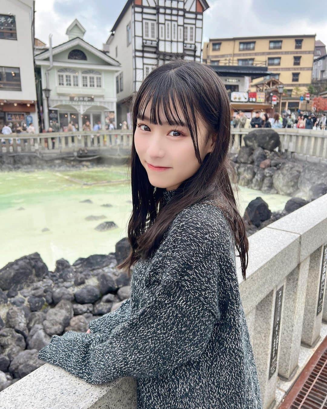 山崎玲奈のインスタグラム：「初！草津！♨️」