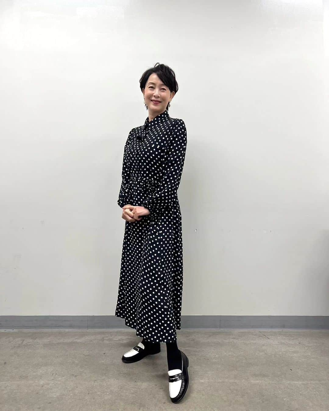 床嶋佳子のインスタグラム：「今晩は！  明日朝 テレビ東京の 「なないろ日和」生放送に出演いたします‼️ 多分AM9:58頃から出ます‼️  自由が丘など散策します‼️  是非ご覧くださいね‼️😉💕 #なないろ日和 #生放送 #朝 #テレビ東京 #自由が丘 #床嶋佳子 #プリマタイツ」