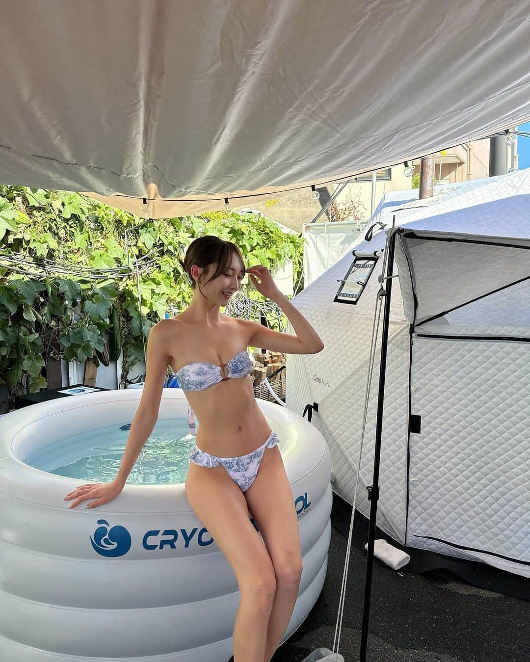 安藤笑さんのインスタグラム写真 - (安藤笑Instagram)「. .  @chillcamp2023 さんでの テントサウナ🏕️ 最高だった〜〜〜〜〜♡  . .  #chiicamp2023 #サウナ女子  #サ活」11月21日 22時24分 - emichii87