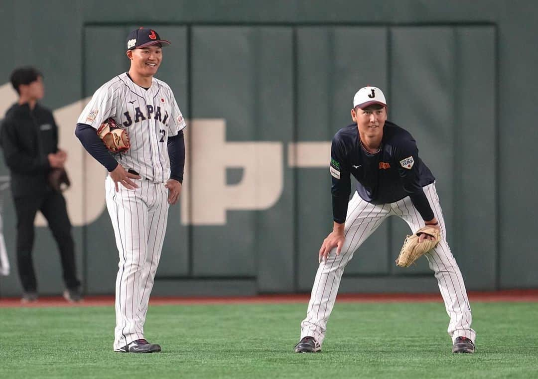 森下翔太さんのインスタグラム写真 - (森下翔太Instagram)「アジアプロ野球チャンピオンシップ2023優勝🏆 ほんとに楽しかったです！ 同世代の人達との時間はより頑張ろうっていう気持ちになりました！ありがとうございます！ またベストナインにも選出されて、また🇯🇵を背負って戦いたいと思いました！ たくさんの応援ありがとうございました😊 #japan  #ベストナイン  #23  #同世代」11月21日 22時28分 - shota.morishita0814