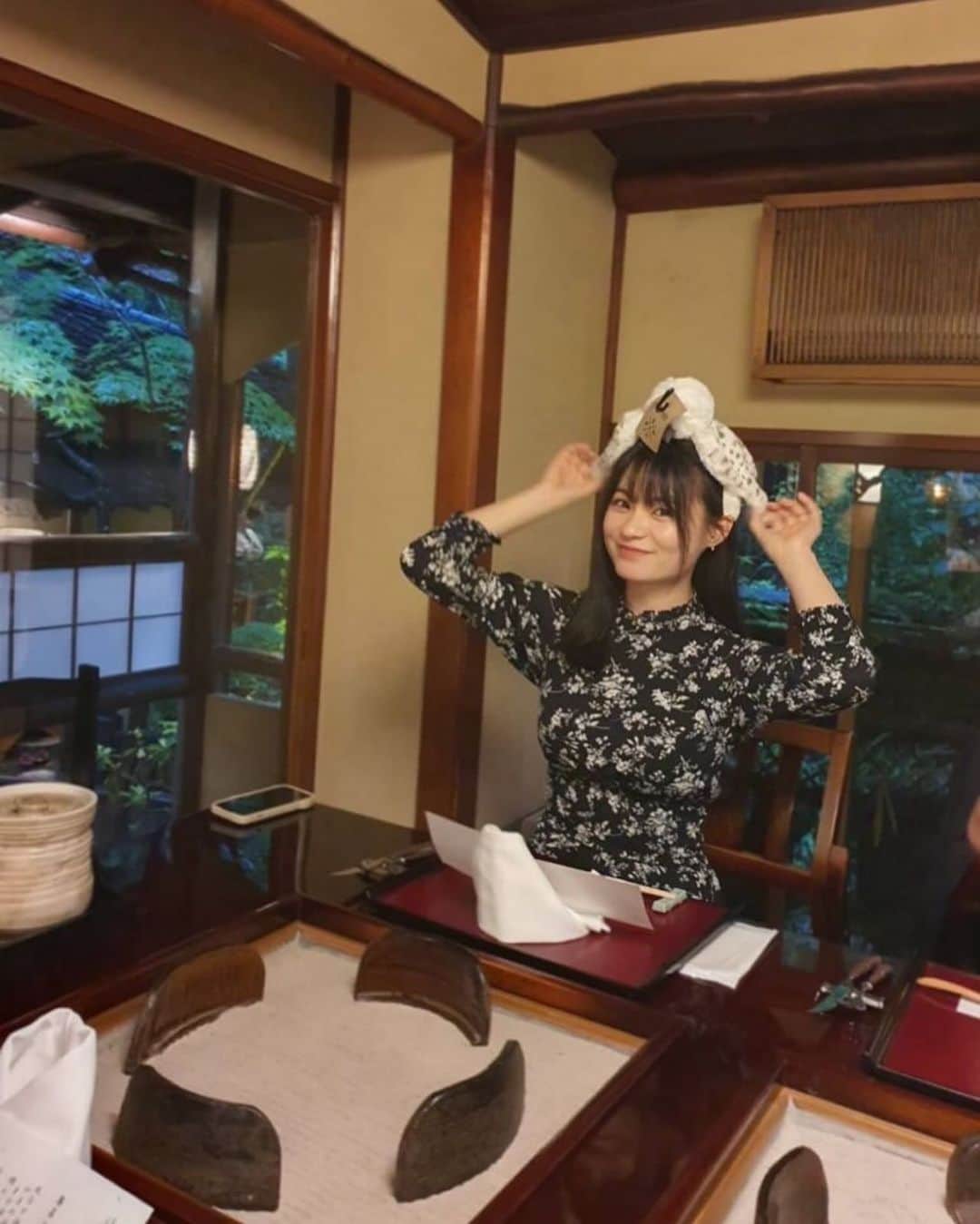 星名美津紀のインスタグラム：「家族で外食デー🦉🌙」